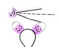 LIFKOME 1ensemble Bandeau Et Pour Halloween Accessoires De Cosplay Pour Costume Et Décoration Kit Thème De Et Couleur Violette