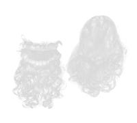 LIFKOME 1ensemble Perruque Et Barbe De Père Noël Accessoires Cosplay Ajustables Pour Fête Carnaval Et Noël Costume Pour Adultes
