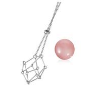 LIFKOME 1ensemble Support Pendentif Avec Cage Pour Bijoux Présentoir Ajustable Pour Accessoire Unisexe Rose