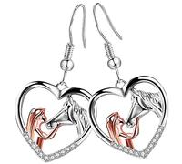 LIFKOME 1paire Boucles Oreilles Pour De Boucles Oreilles Kiss Horse Bijoux Originaux Pour Femmes Pendantes Élégantes