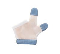 LIFKOME 1paire Gants Nylon Pour Bébés Anti-morsures Respirants Et Ajustables Protection Pour Petites Design à Petits Points