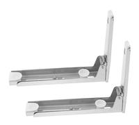 LIFKOME 1Paire Support Mural Extensible Acier Inoxydable pour Micro Ondes Installation Facile Design Gain de Place Adaptable à Différents Modèles pour Optimiser Votre Cuisine