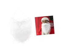 LIFKOME 1pièce Barbe Et Perruque De Père Noël Curly Pour Cosplay De Noël Accessoires Complets Pour Déguisement De Santa Claus Ajustement Élastique Et Confortable Pour Fêtes Et
