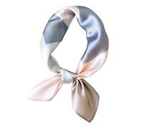 LIFKOME 1pièce Écharpe Soie Pour Femmes Châle Carré Foulard De Plage Accessoire Polyvalent Mousseline Pour Occasions Diverses Rose Et Gris