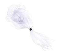 LIFKOME 1pièce Perruque Juge Américaine Ajustable Fibres Synthétiques Costume De Fête Déguisement Et Cosplay Accessoire Pour Adultes Blanc