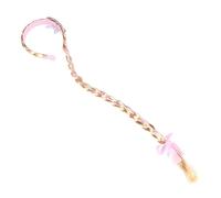 LIFKOME 1pièce Perruque Longue à Tresse Avec -tête Pour Cosplay Accessoire De Costume Pour Filles Design Élégant