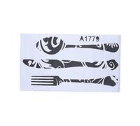 LIFKOME 1Pièce Sticker Mural Amovible Décoratif pour Salon Cuisine Autocollant Original Couverts Décoration pour Mur Fenêtres Carrelage