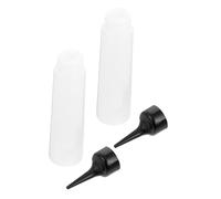 LIFKOME 2 Bouteilles Souples de Dilution 250ml en Plastique Bec Fin, Faciles à Presser, pour Shampoing et Soins Animaux, pour Salle de Bain