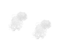 LIFKOME 2 Ensembles barbe du père noël accessoires de noël accessoire d'habillage du père noël kit de cosplay du père noël accessoires de fête robe de mascarade barbe Plastique blanche