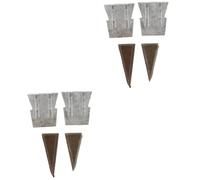 LIFKOME 2 Ensembles Installer des Cales Renforcées Cale pour Bushcraft Coin De Fendage Coins pour Manche De Coin De Fournitures D'Installation De Manche 4 pièces * 2