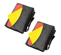 LIFKOME 2 Ensembles Kit D'arbitre de Football et Porte-Crayon | PVC Pliable, Format Poche Portable, Extraction Rapide, Feuilles de Score Remplaçables, pour Entraînement Scolaire et Séances