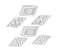 LIFKOME 2 Ensembles Moule Silicone Pyramide Flexible pour Bougies Creuses DIY Support Bougie Chauffe Plat Moule Géométrique pour Cire Résine et Plâtre Décorations Maison et Centre de Table