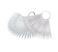 LIFKOME 2 ensembles Nuanciers Ongles Fan-shaped Lot de Transparentes et Naturelles Cartes Échantillons Manucure pour Salons et Écoles Supports Pratiques pour Nail Art