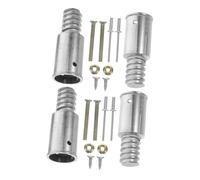 LIFKOME 2 Ensembles Replacement Threaded Tips For Extension Poles Aluminum Alloy Adapter For Mop Broom Handles Compatible With Iron Aluminum And Wood Rods Reinforced Stability And Weather