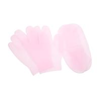 LIFKOME 2 paires Set Mitaines Hydratantes et Chaussettes Gel pour Mains et Soin Spa Dermatologique Élasticité Confortable pour Hydratation Nocturne et Réparation Rose