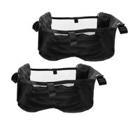 LIFKOME 2 Pcs Universal Stroller Storage Basket Waterproof Oxford Cloth Organizer with Adjustable Mesh Pocket for Moms Outings and Essentials