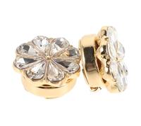 LIFKOME 2 Pièces Accessoires De Chemise Cache Bouton De Manchette Boutons De Manchette Couvre-boutons à Fleurs Bouton De Manchette En Forme De Fleur Bouton Couvre Les Femmes Alliage Golden