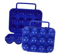 LIFKOME 2 pièces Boîte à Œufs Rigide Antichoc Œufs Lot de Boîtes Plastiques Portables pour Réfrigérateur et Randonnée Organiseur et Pratique