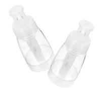 LIFKOME 2 pièces Bouteille Pulvérisation Poudre Coiffure Distributeur Poudre Salon Spray Transparent Réutilisable Flacon Plastique Pet et Anti-fuite