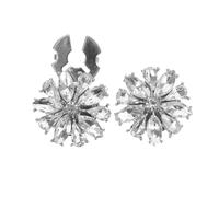 LIFKOME 2 Pièces Boutons de chemise de mode couvre-boutons Silver