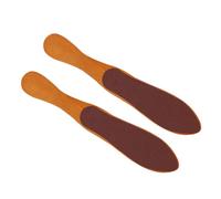 LIFKOME 2 pièces Brosse pour Bois Double Face Outil de Pédicure pour Éliminer Callosités et Peau Dure Grattoir Décapant Soin Du Pied à Domicile et Professionnel