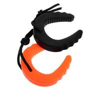 LIFKOME 2 pièces Butée de Porte C-type Plastique pour Sécurité Pompiers et Forces de Ordre Protection Anti-pincement des Doigts Lot de Orange et Noir Stabilisateur Urgence