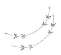 LIFKOME 2 Pièces Charms Chaussures Métal Vintage avec Chaîne Décorations Élégantes pour Bottines et Baskets Femmes Accessoires Mode Légers et Pratiques