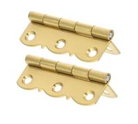 LIFKOME 2 pièces Charnières Cuivre Doré pour Pupitre de Piano Pliantes sans Vis Robustes et Silencieuses Accessoires Vintage pour Clavier et Meuble