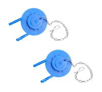 LIFKOME 2 pièces Clapet de Chasse Eau PVC pour Réservoir de Toilettes Joint Étanche Anti-fuite Accessoire Salle de Bain Facile à Installer