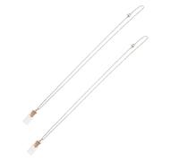 LIFKOME 2 Pièces Collier Chrétien Verre avec Graines de Moutarde Pendentif Fiole Miniature Inspirant pour Homme et Femme Bijou Religieux Symbole de Foi et Encouragement