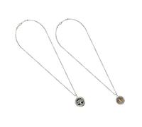 LIFKOME 2 Pièces Collier D'aromathérapie Collier D'huiles Essentielles Accessoire D'aromathérapie Collier Diffuseur Portable Accessoire D'arôme Pendentif Arôme Portable Acier Inoxydable