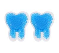 LIFKOME 2 Pièces Compresses de Glace Réutilisables en Gel Forme Dent Bleues Gonflement Postpartum et Soins Dentaires, Packs Chaud Froid Confortables pour Corps et Cou, 12x