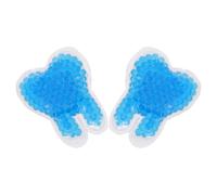 LIFKOME 2 Pièces Compresses Réutilisables en Gel Bleues, Forme Dent, Poche de Glace Gonflement et Soins Dentaires, Adaptée pour Cou et Visage, 12 X Pvc