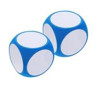 LIFKOME 2 pièces Dés Écrits Effaçables Mousse Dés Géants pour Activités Pédagogiques Jeux de Rôle et DIY Classe