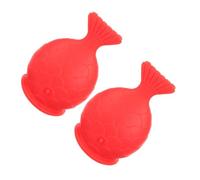 LIFKOME 2 pièces Dispositif Repulpant Lèvres Silicone Forme de Poisson Rehausseur Portable Réutilisable pour Lèvres Pulpeuses Rouge