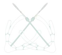 LIFKOME 2 Pièces Égouttoir à Chaussures en Plastique Deux Clips Latéraux | Bottes et Baskets, Maintien de Forme, Pratique au Séchage, Vert Clair, Rangement Maison