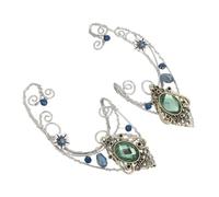 LIFKOME 2 Pièces Elf Ear Vert Wrap Non-percé Bijoux de Fée pour Femmes Boucle Oreille Clip Vert Confortable pour Mariage et Usage Quotidien