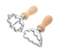 LIFKOME 2 pièces Emporte Ravioli et Biscuits Alliage de Zinc Formes Flocon Sapin de Noël Découpe Pâte Multifonction pour Cuisine Festive