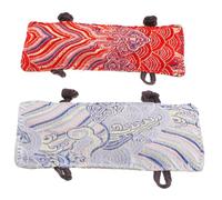 LIFKOME 2 Pièces Housse de Poignée de Théière Brûlure Lot de Manchons Isolants Chaleur pour Bouilloire Protection Pratique et pour Cuisine Motif Dragon Argenté et Rouge