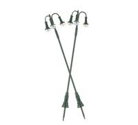 LIFKOME 2 pièces Lampadaire Miniature pour Micro Paysage Têtes Éclairage Décoratif de Jardin Modèle de Rue pour Maquette et Maison de Poupée Lumière Chaude Verte