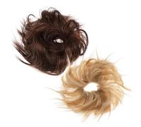 LIFKOME 2 pièces Lot de Postiches Chignon Désordonné Extensions Cheveux Naturelles pour Volume et Queue de Cheval Accessoires Capillaires Mix Match
