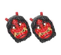 LIFKOME 2 Pièces Masque de mascarade des femmes deguisement halloween déguisement adulte halloween Masque de fête de carnaval d'Halloween Red