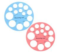 LIFKOME 2 pièces Mesureur de Mamelon Circulaire Portable Outil de Mesure pour Tétine et Flasque de Tire Lait Rose et Bleu Adapté Aux et Bébés