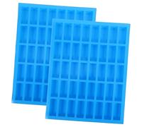 LIFKOME 2 pièces Moule Silicone Cavités pour Chocolat et Caramel Moule Rectangle Polyvalent pour Truffes Gâteaux DIY Biscuits et Pâtisseries et Réutilisable