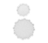 LIFKOME 2 pièces Moule Silicone pour Dessous de Tournesol Kit Petit et Grand Moule Créatif DIY Flexible pour Décoration de Table