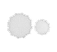 LIFKOME 2 pièces Moule Silicone pour Dessous de Tournesol Réutilisable Flexible et Durable pour DIY Artisanat