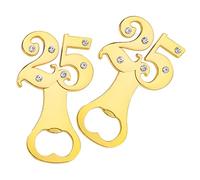 LIFKOME 2 pièces Ouvre Bouteille Décoratif Créatif Forme de Chiffres Lot de Outil Pratique pour de Mariage Anniversaires pour Amateurs de Bière Voyageurs
