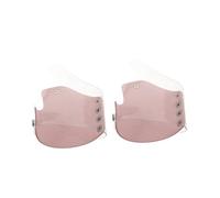 LIFKOME 2 pièces Palette de Maquillage avec Protège-Mains Réutilisables pour Mélange Fond de Teint et Ombre à Paupières Flexible et Antitache Lot de Rose