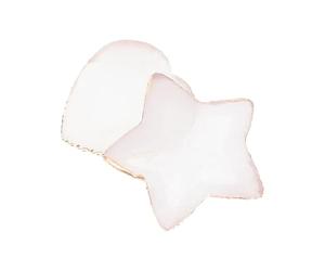 LIFKOME 2 pièces Palette Nail Art Formes Cœur et Étoile Blanches Planche Présentation Ongles Faux pour Affichage et Mélange Vernis Support Manucure et Lisse Outil Polyvalent pour Salon et