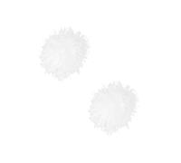 LIFKOME 2 Pièces Perruques Cosplay Noir Déguisement De Tresses Frange Boa Perruques De Costumes Frisée De Fête Folle Blanche K Soie